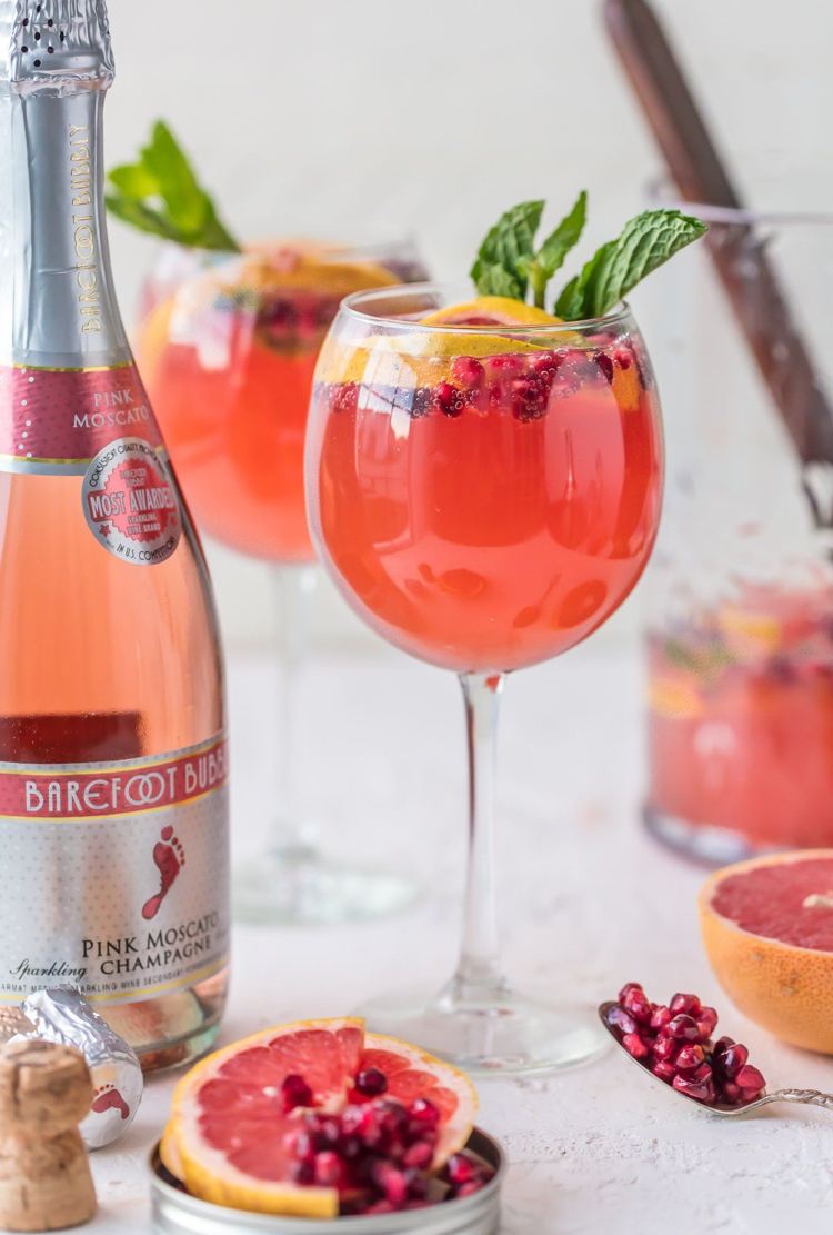 cocktail rezepte frühling Grapefruit Bellini spritzer