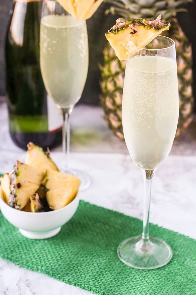 cocktail rezepte frühling ananas mimosa