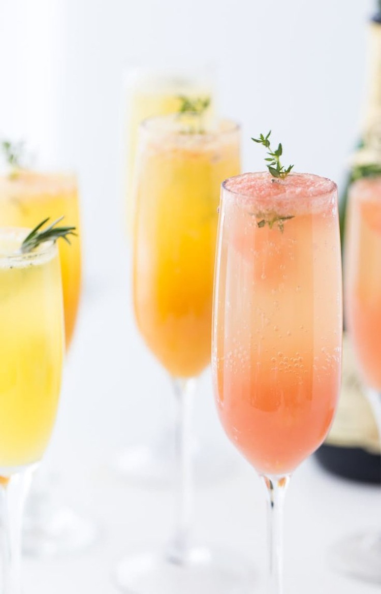 cocktail rezepte frühling grapefruit mimosa