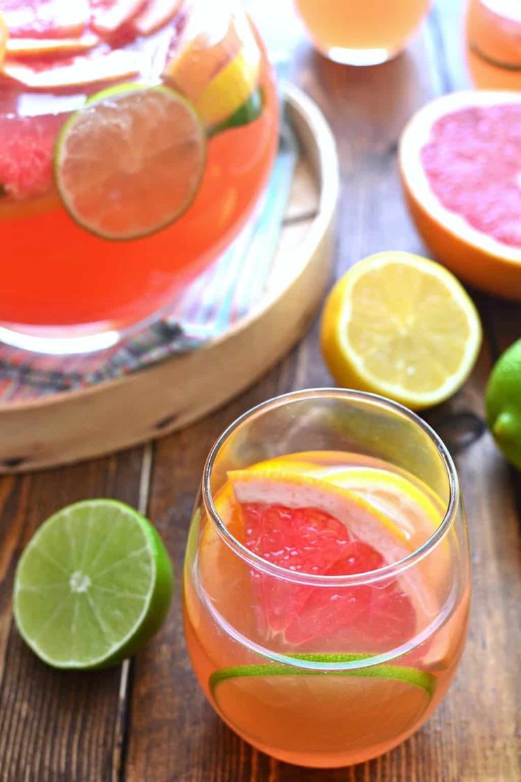 cocktail rezepte frühling limoncello Citrus Sangria