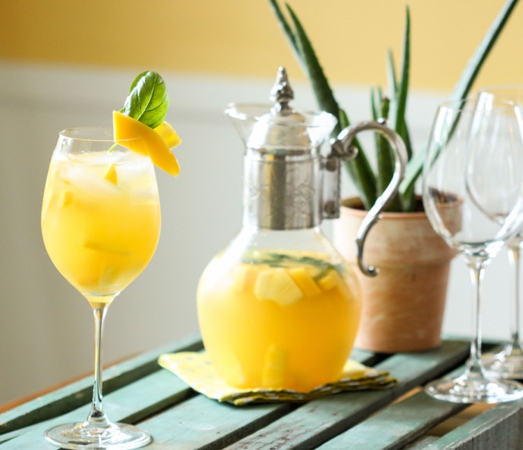 cocktail rezepte frühling mango mimosa