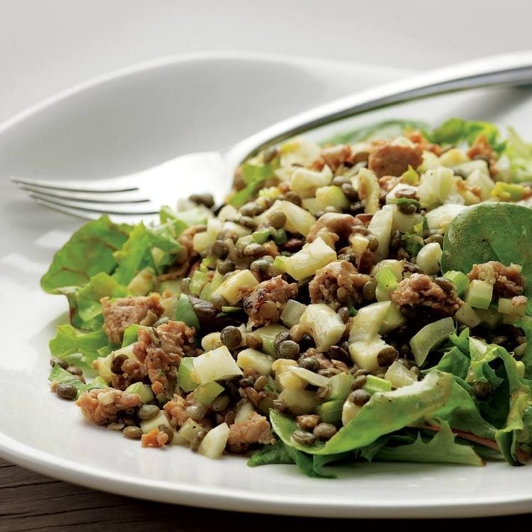 linsen wurst apfel salat rezept kalorienbewusste ernÃ¤hrung 4