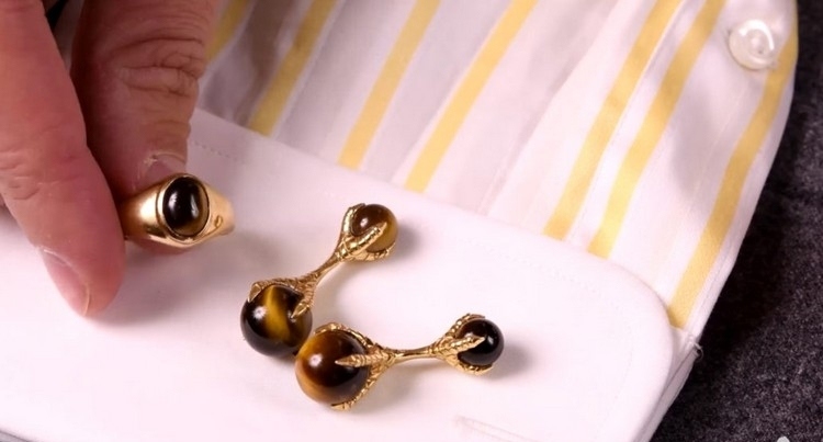 manschettenknöpfe kaufen accessoire männer trend mode 2018 gold farben ring
