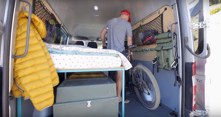 mobiles haus auf rädern transporter wohnwagen umbauen inspiration ideen fahrrad