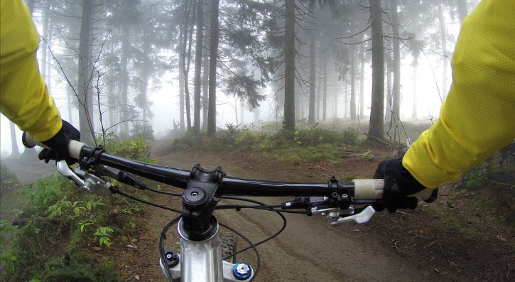 mountainbike strecken fahrradweg radwandern perspektive route touren trail