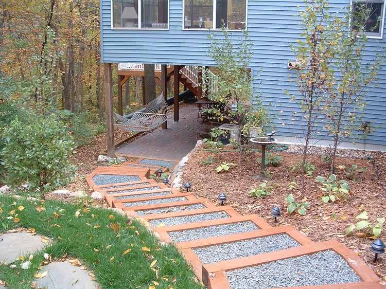 60+ Ideen, Beispiele und Tipps für die Treppen im Garten