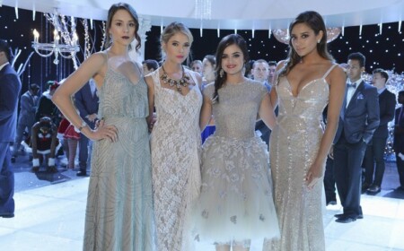 Ideen für Abiballkleider pretty little liars helle kleider kurz lang