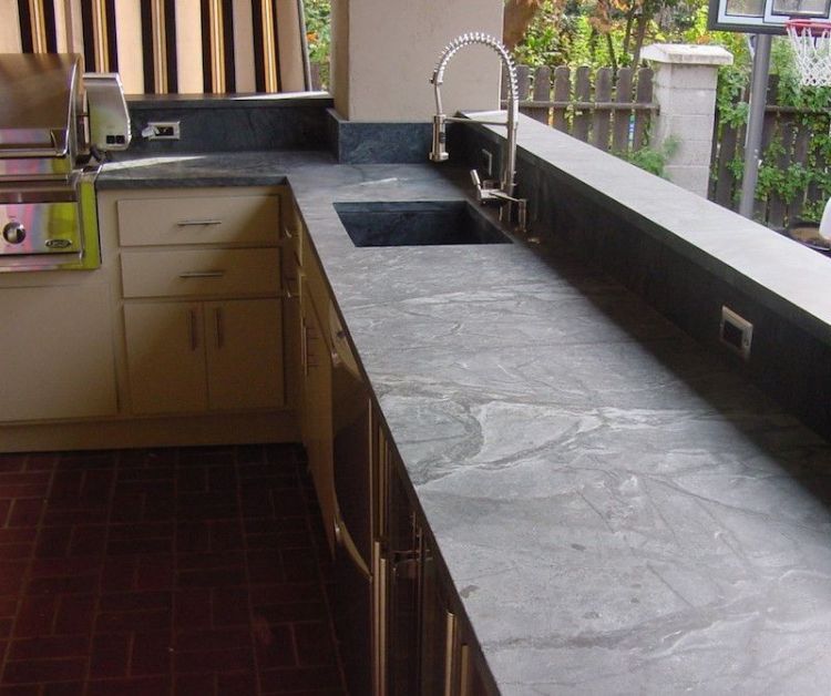 arbeitsplatten für die küche passende naturstein materialien wählen ideen ratgeber tipps speckstein steatit