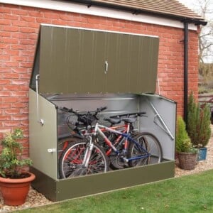 garage für fahrräder außenbereich outdoor fahhradgarage fahrradschuppen aufbewahrungsfach stahl