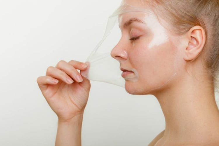 gesichtsmaske zum abziehen herstellen kräutertee gelatine