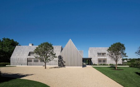 graue holzschindeln fassade satteldach haus garten