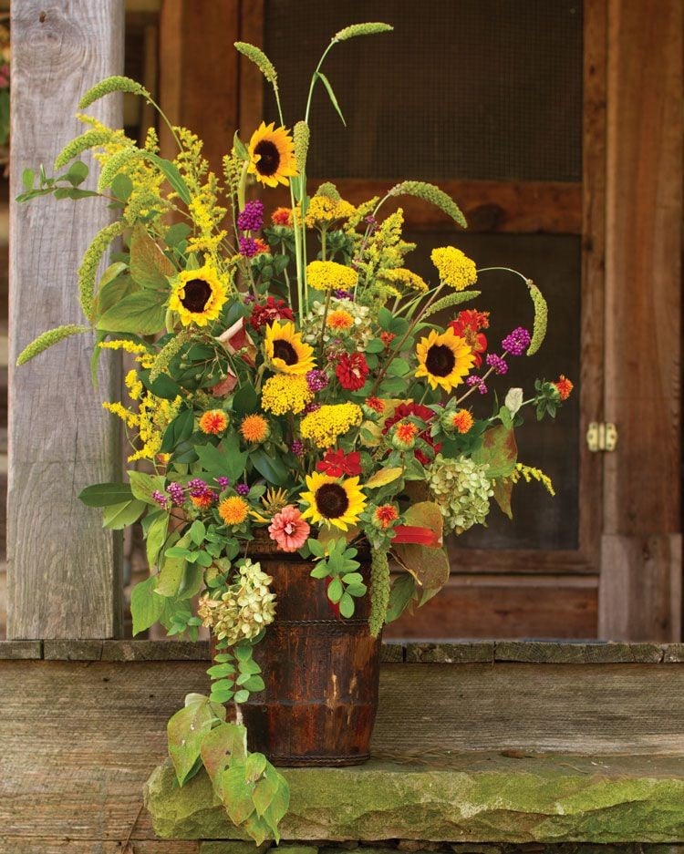 Sommerdeko mit Sonnenblumen! Sammeln Sie Inspiration!