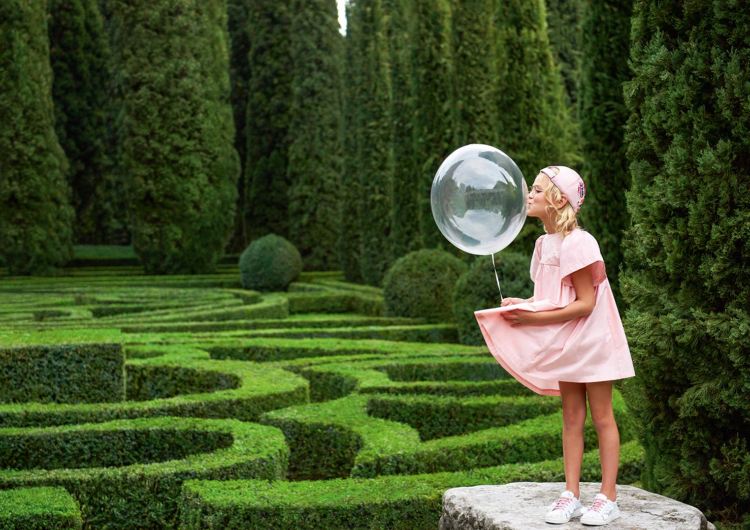 kindermode für sommer 2018 rosa kleid fendi