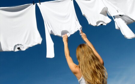 weiße wäsche wieder weiß trocknen sonne statt trockner