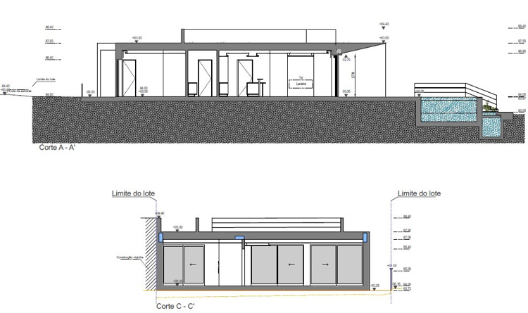 Haus nachhaltige Architektur Schiebetüren