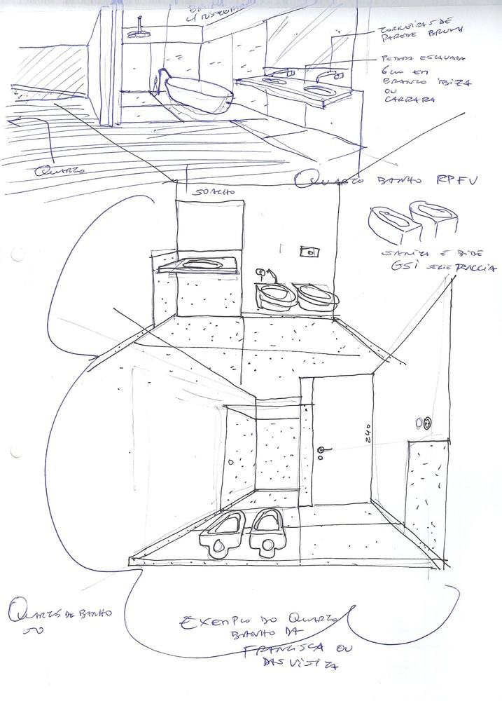 Skizze Haus WC Küche Plan