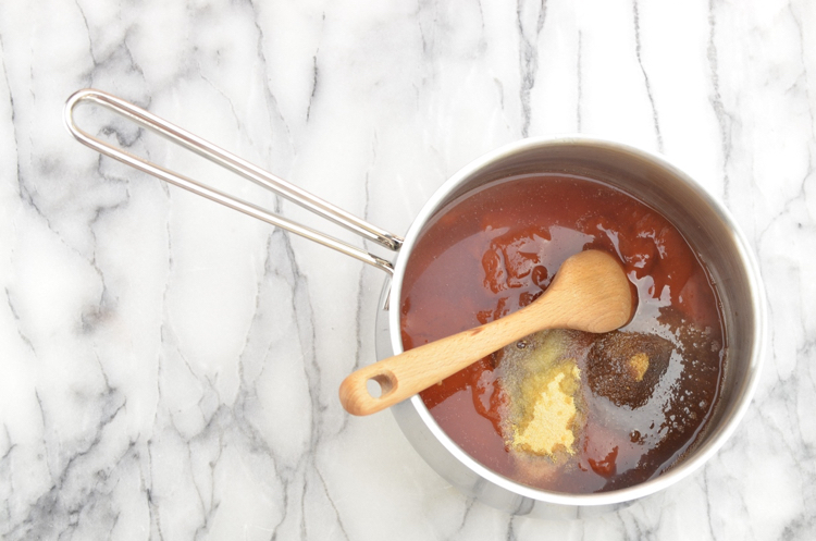 Tomatensauce BBQ-Sauce Saucepfanne Edelstahl zubereiten