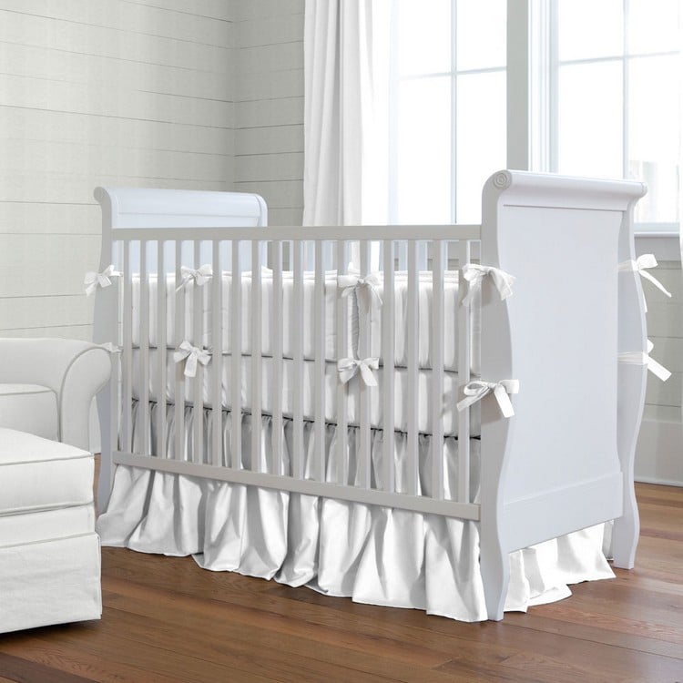 babyzimmer möbel set hellgrau weiß neutral modern