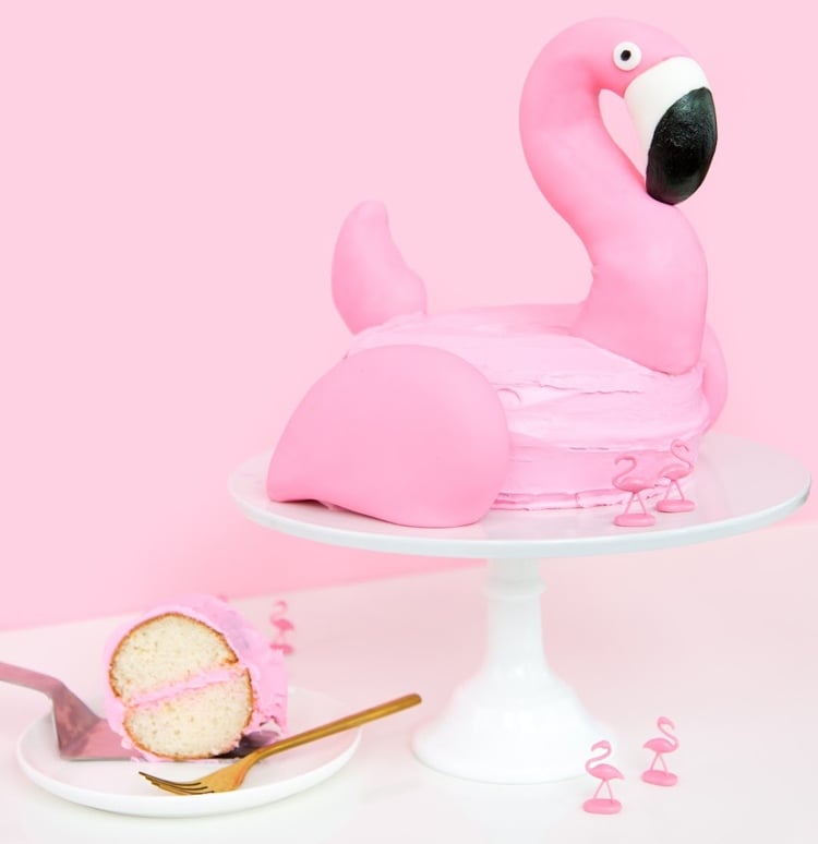 flamingo deko idee kuchen backen
