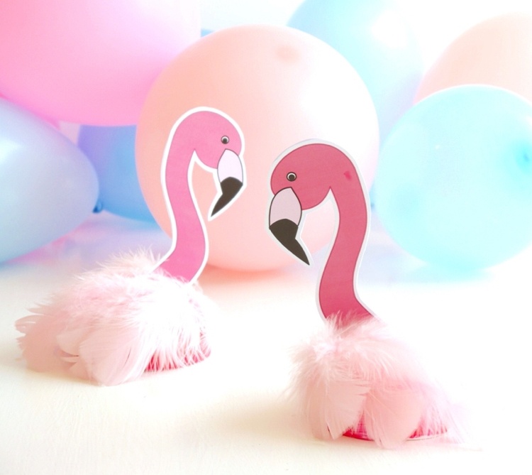 flamingo deko kinder geburtstag selber machen