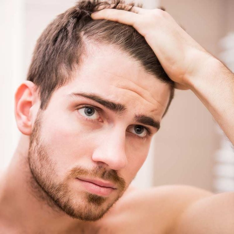 Stirn mann attraktiv hohe Frisuren Männer