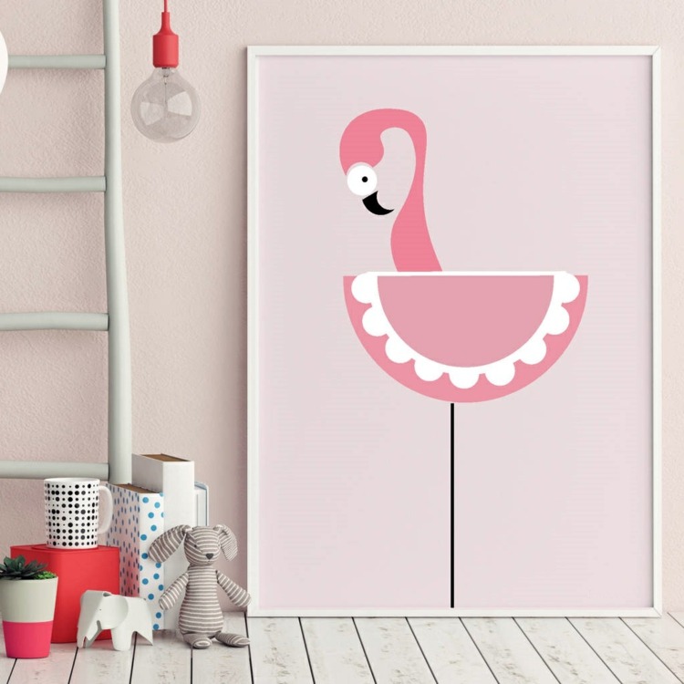 ideen für rosa kinderzimmer bild flamingo deko