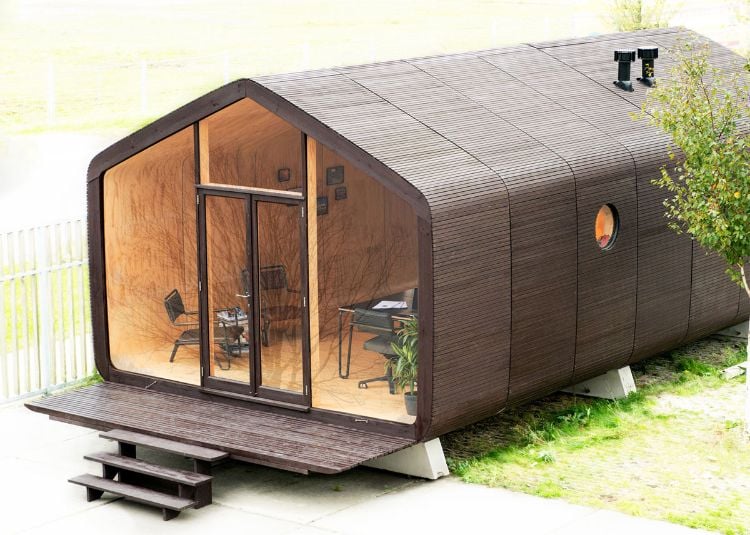 mini häuser wohnhaus kleinhaus mobil wohnung kleinformat waldhütte holzhütte schichten ästhetisch langlebig