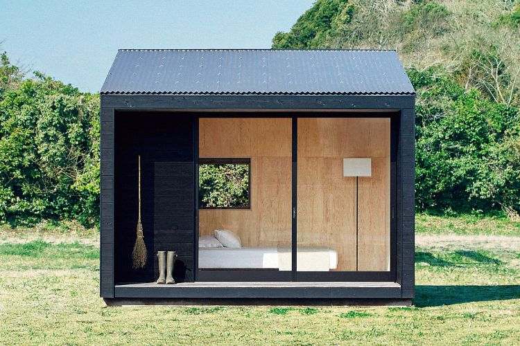 mini häuser wohnhaus kleinhaus mobil wohnung wohnmobil kleinformat waldhütte holzhütte muji