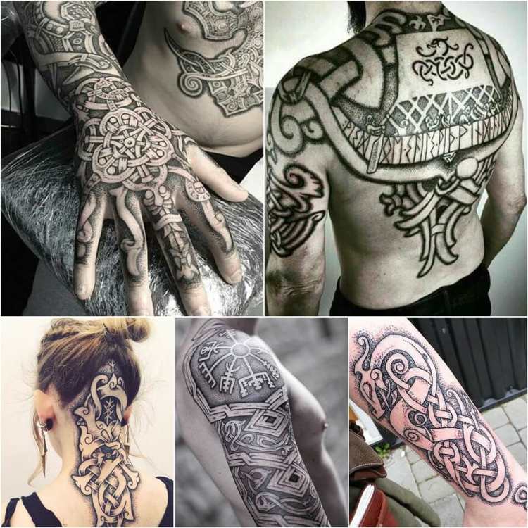 Nordische Zeichen Tattoo