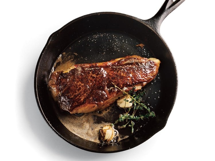 welche pfanne für steak braten Gusseisen