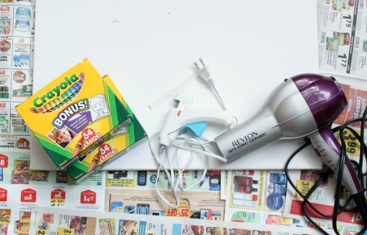 Wachsmalstifte schmelzen - Anleitung und Ideen für bunte Kunstwerke