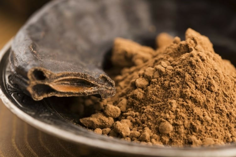 carob puder hülsenfrucht wunderfrucht kalorienarm