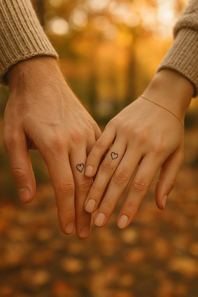 ehering tattoo finger vorlagen kleine herzen