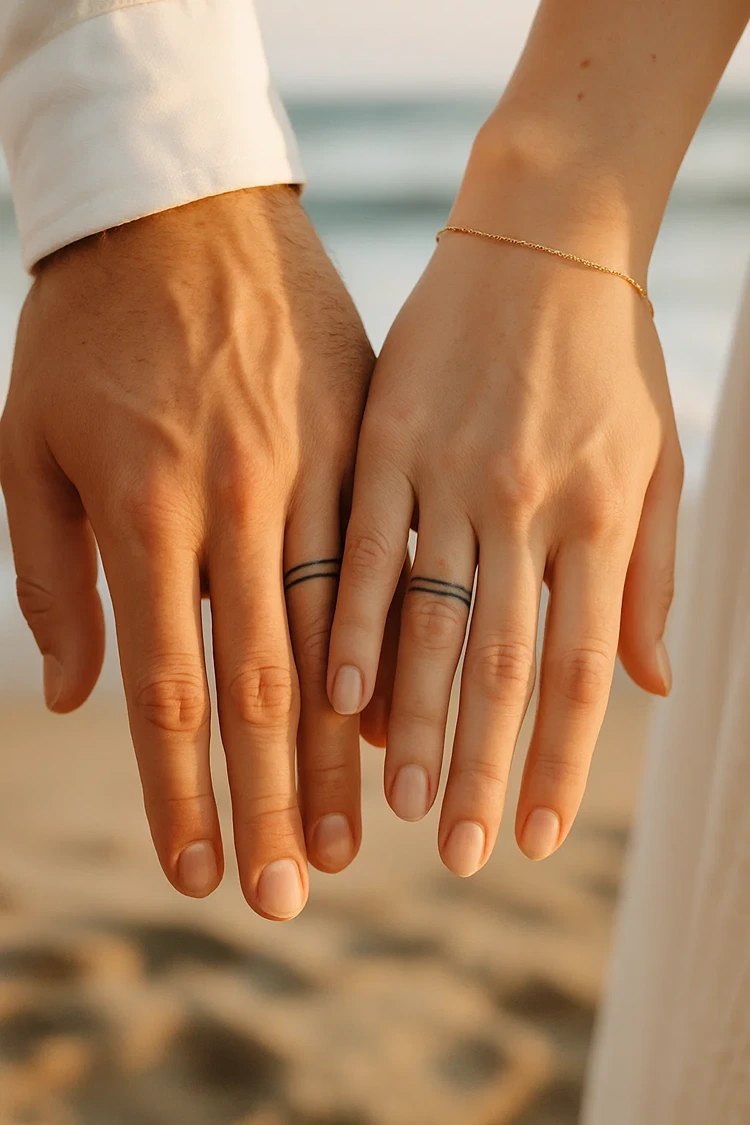 ehering tattoo für ehepaar vorlage