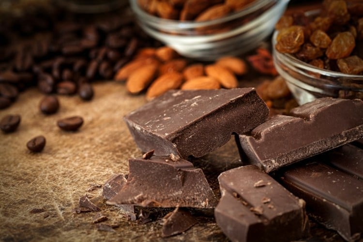 ersatz für schokolade süßigkeiten nüsse trockenfrüchte rosinen