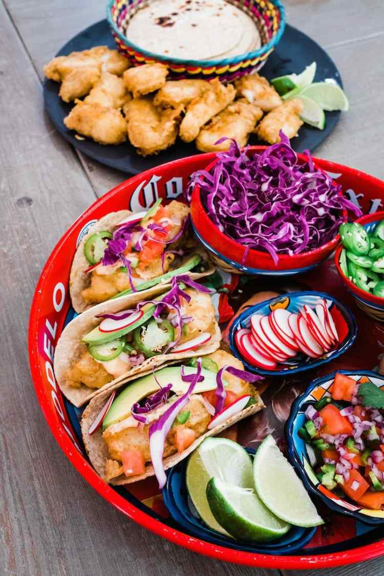 fisch tacos selbst gemacht fischstÃ¤bchen gemÃ¼se leckere fischgerichte