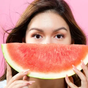 gesichtsmaske mit wassermelone diy