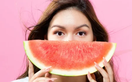 gesichtsmaske mit wassermelone diy