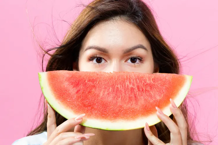 gesichtsmaske mit wassermelone diy