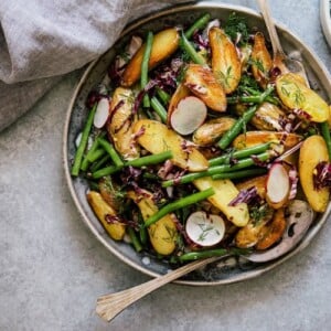 ideen rezepte mit kartoffeln grüne bohnen salat