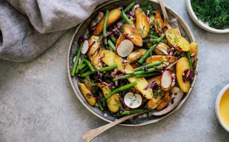 ideen rezepte mit kartoffeln grüne bohnen salat