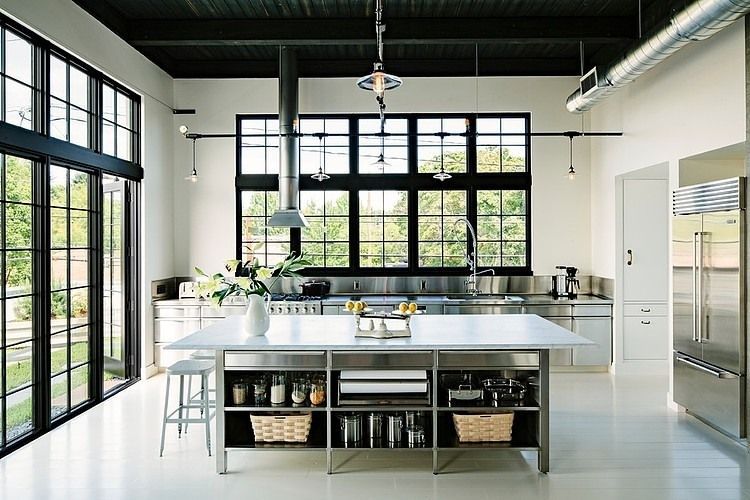 küche ohne hängeschränke gestalten einrichtung oberschrank wandschränke praktische ideen funktionell minimalistisch innenraum design
