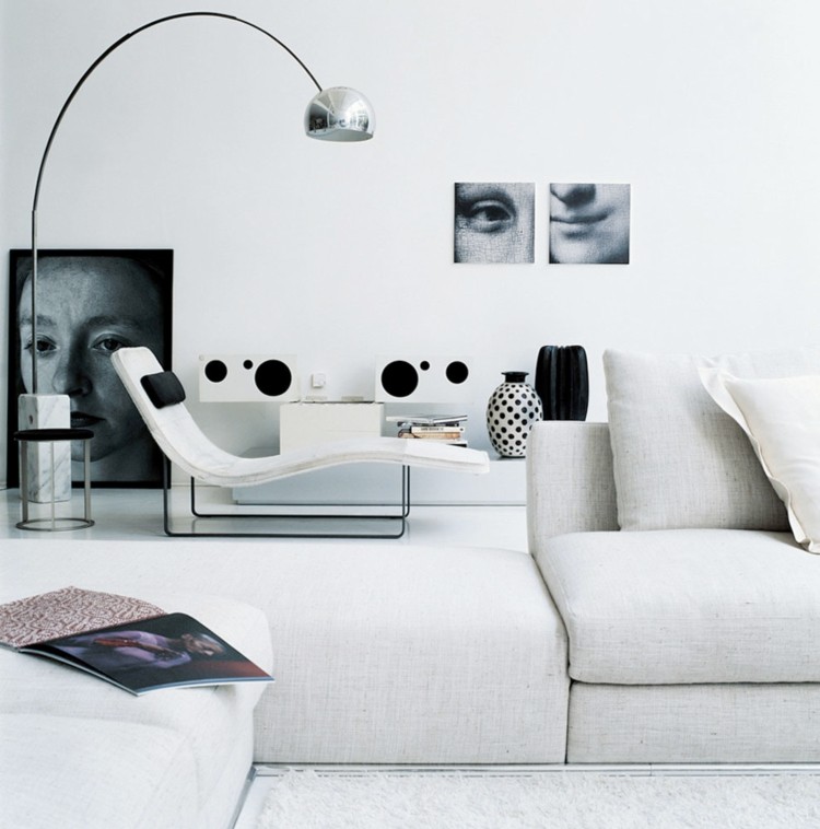 liege im wohnzimmer modern weiss einrichtungsideen monochrom sofa modular bb italien