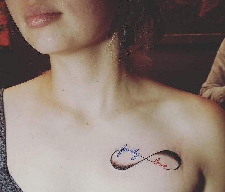 symbol unendlichkeit familien tattoo liebe