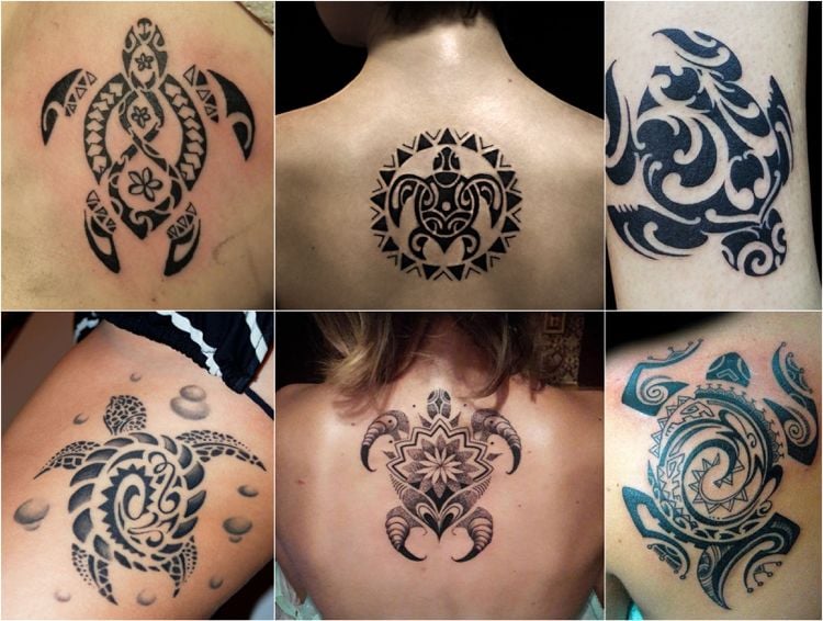 Maorie Tattoos Schildkröte Frauen Bedeutung Langlebigkeit Weisheit