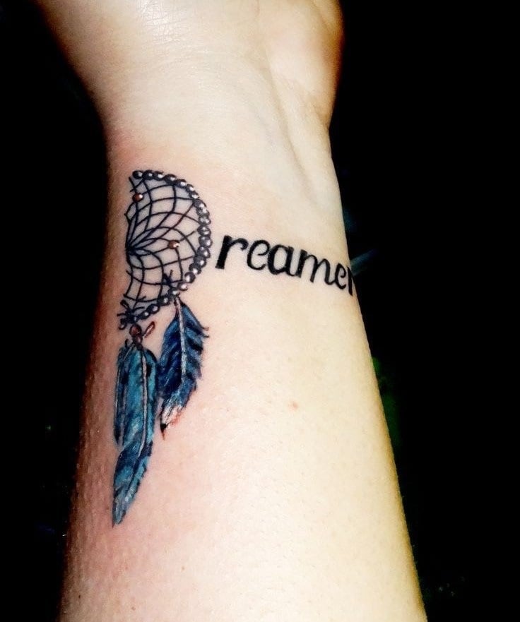 Dream Catcher Wrist Tattoos Small Dreamcatcher Tattoo On Wrist
