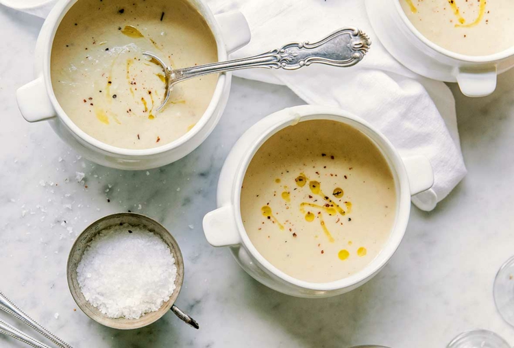 cremesuppe rezept kartoffel fenchel sahne olivenöl sättigend