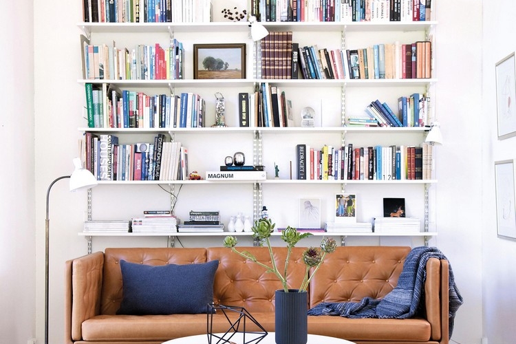 Regal hinter Sofa - Schöne Einrichtungsideen fürs Wohnzimmer