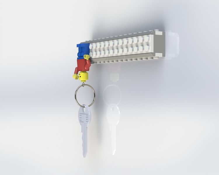 diy schlüsselbrett selber machen schlüsselhalter schlüsselregal schlüsselanhänger legobausteine