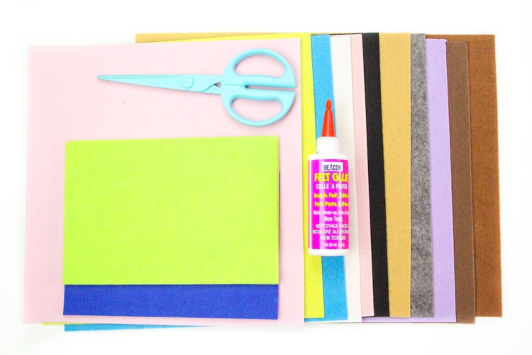 filzen mit kindern filzplatten verschiedene farben materialien